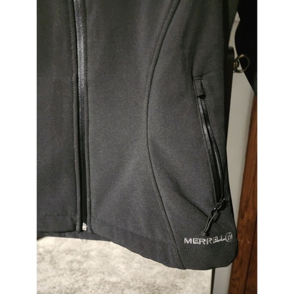 Merrell Black Softshell Jacket Wind And Water Res… - image 2